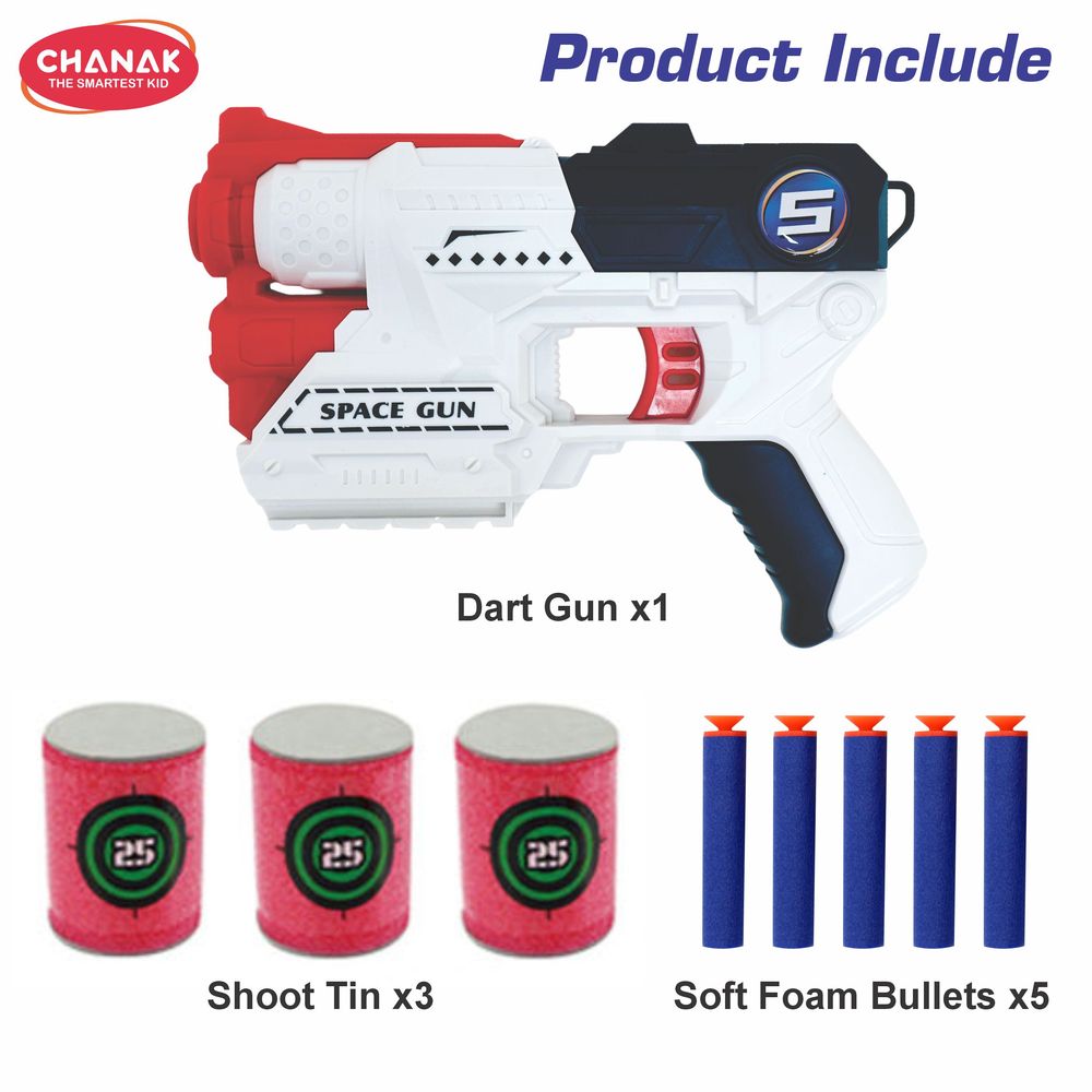 Chanak - Power Shoot Bullet Blaster Set - 9 Pcs