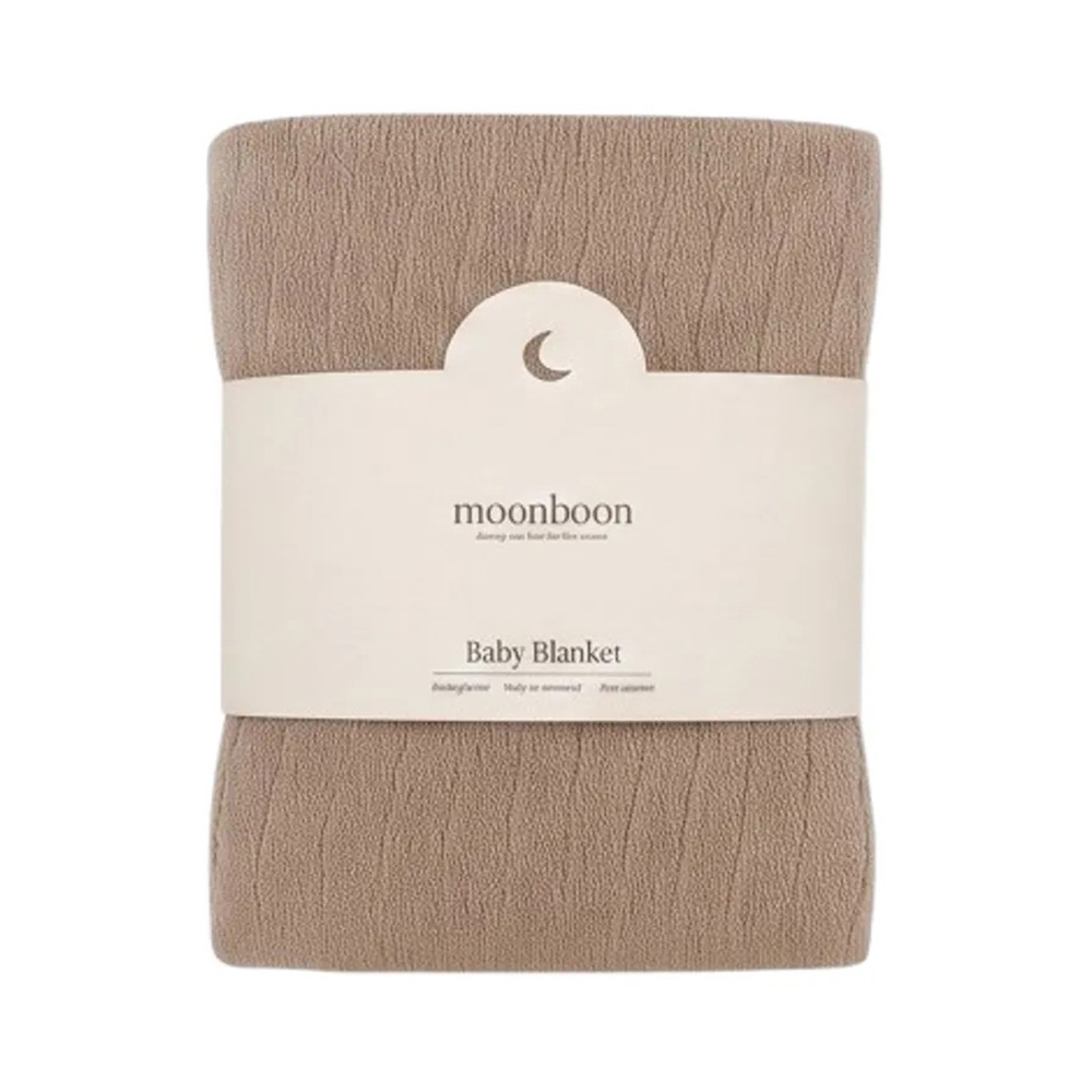 Moonboon - Organic Cotton Baby Blanket - 80x100 cm - Earth