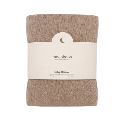 Moonboon - Organic Cotton Baby Blanket - 80x100 cm - Earth