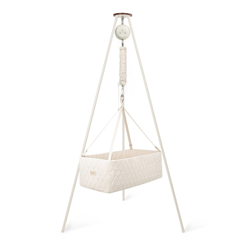 Moonboon - Baby Cradle Bundle With Motor Connect Premium & Tripod Stand - Nature