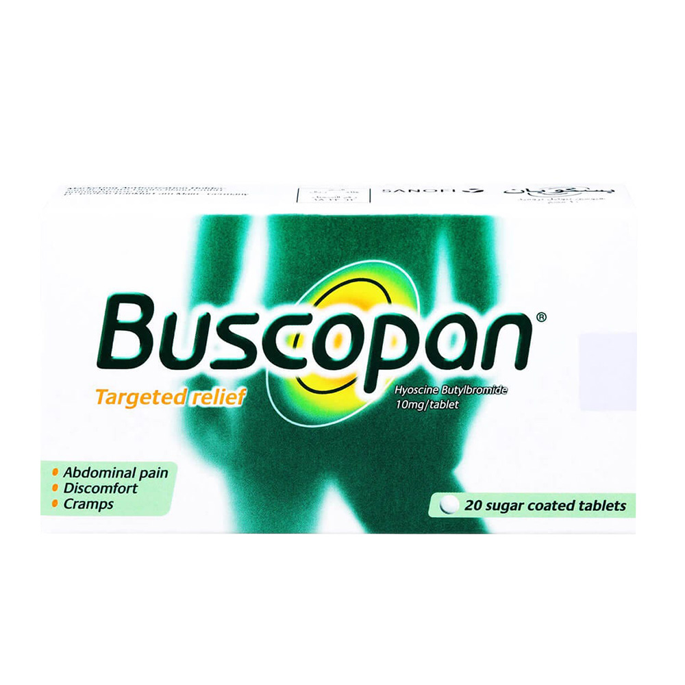 Buscopan - Abdominal Pain Relief 10 mg Tablet - 20 Count