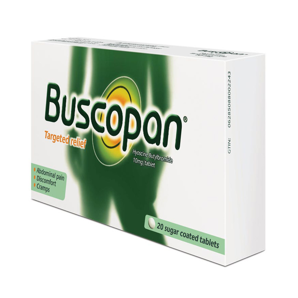 Buscopan - Abdominal Pain Relief 10 mg Tablet - 20 Count