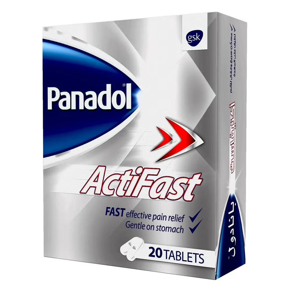 Panadol - Actifast 500 mg Tablets - 20 Count