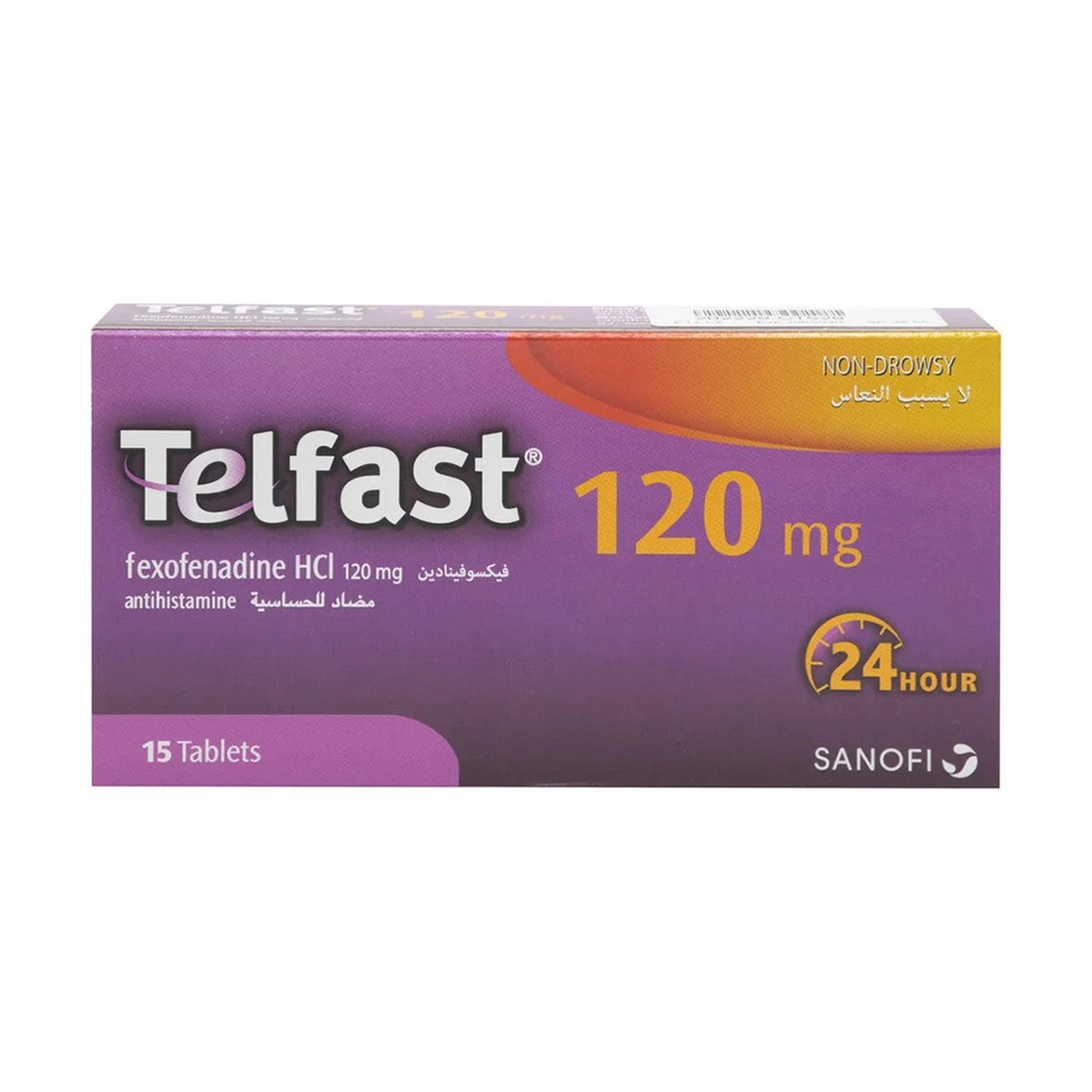 Telfast 120 Mg Tablet - 15 Pcs