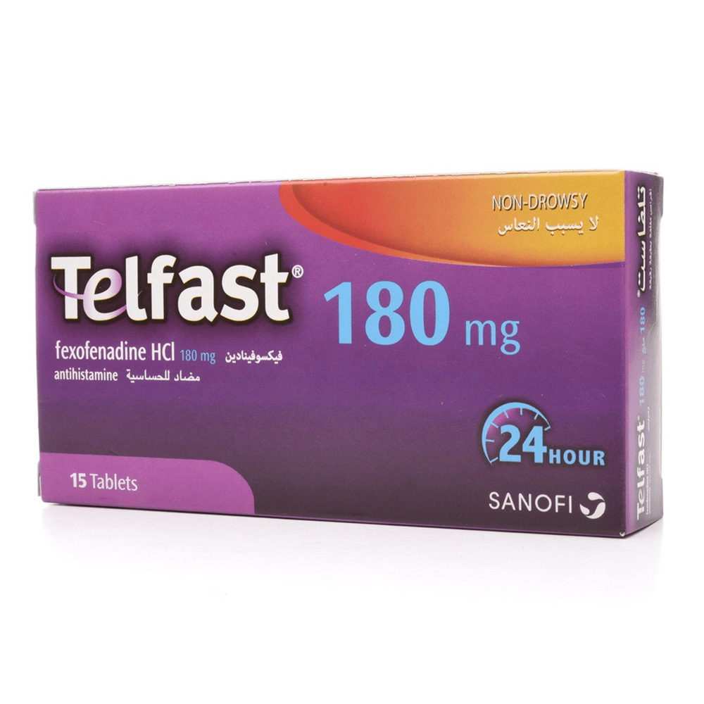 Telfast - Antihistamine 180 mg Tablet - 15 Count