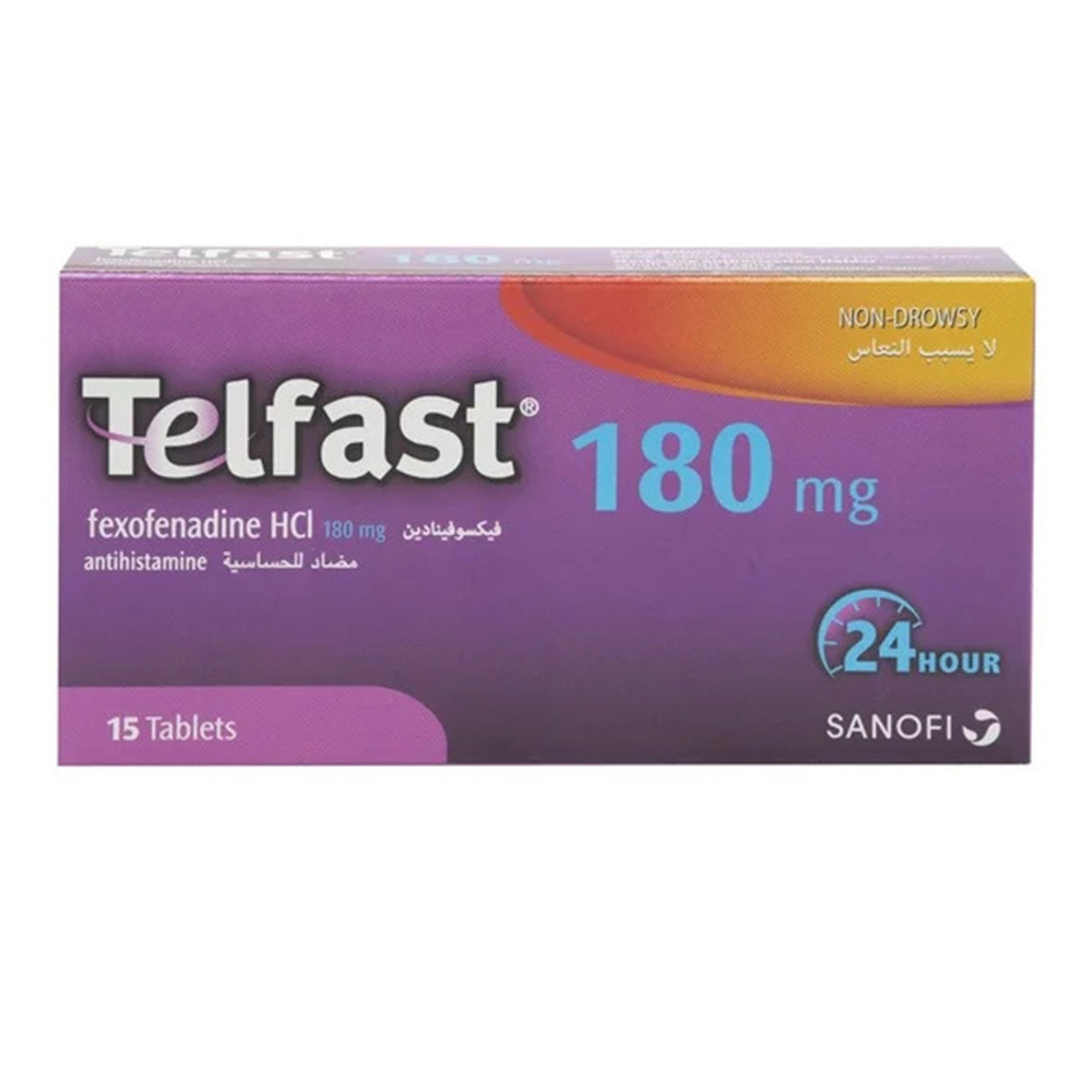 Telfast - Antihistamine 180 mg Tablet - 15 Count