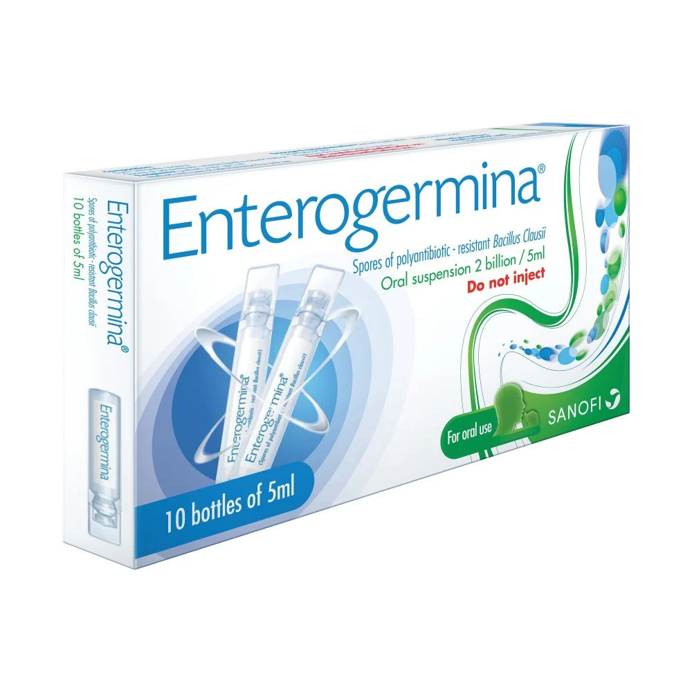 Enterogermina - Probiotic Oral Suspension - 10 Bottles