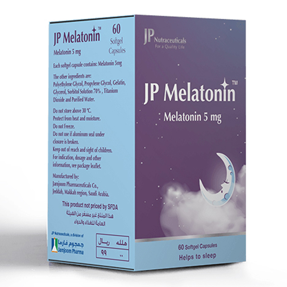 JP Nutraceuticals - Melatonin 5 mg - 60 Capsules