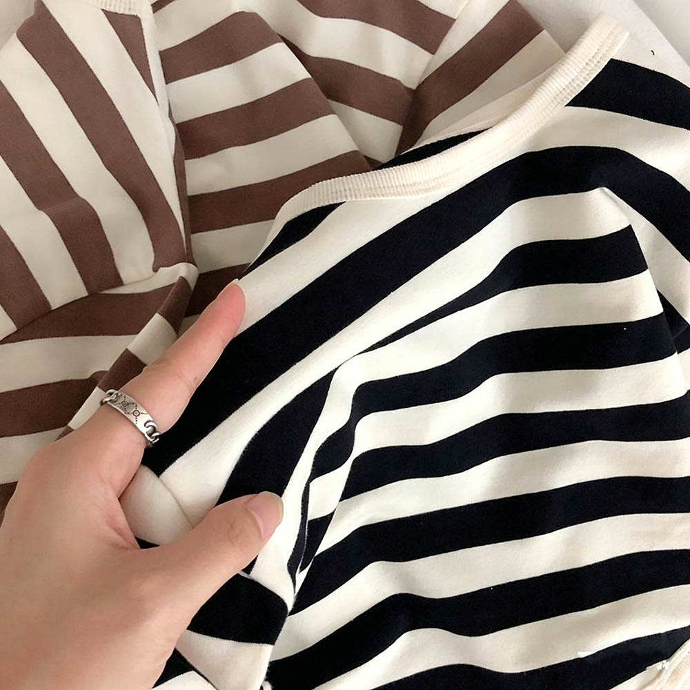 Taiyage - Baby Striped Pullover T-Shirt