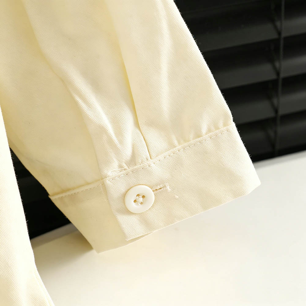 Taiyage - Baby Boy's Long Sleeves Button-Down Shirt With Removable Tie - Beige