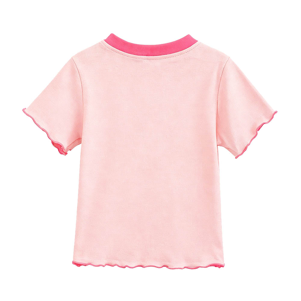 Taiyage - Baby Girl's Cotton Ruffle Short-Sleeves T-Shirt