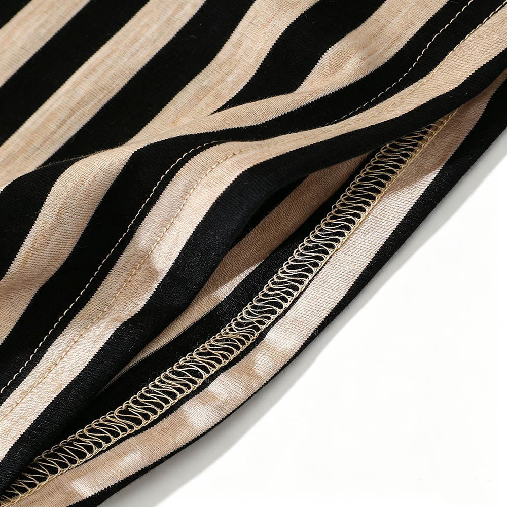 Taiyage - Baby Boy's Round Neck Striped Pullover T-Shirt