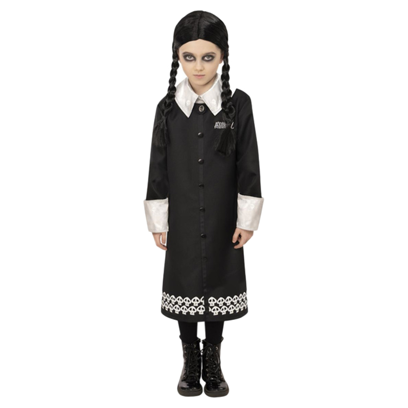 Smiffys - Addams Family Wednesday Costume With Wig