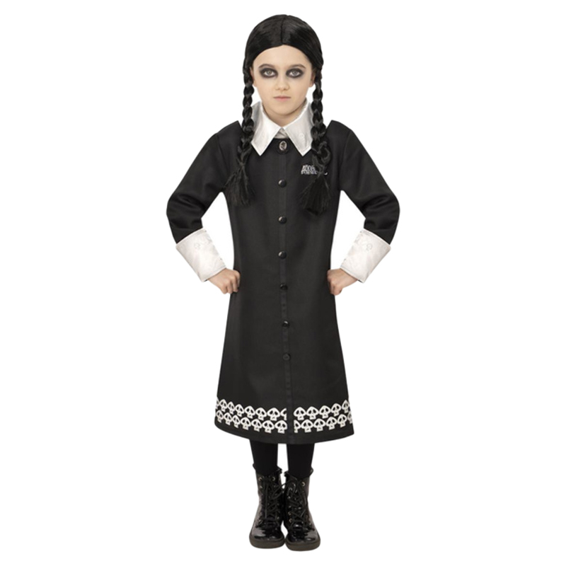 Smiffys - Addams Family Wednesday Costume With Wig