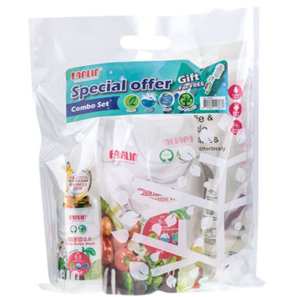Farlin - Bottle Cleaning Wash With Refill & Bottle Brush