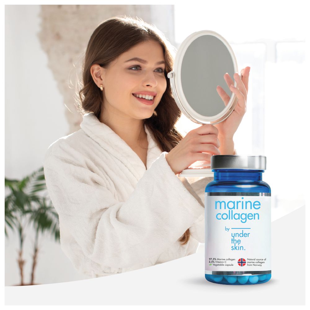 Under The Skin - Marine Collagen 800 mg Capsules - 60 Pcs