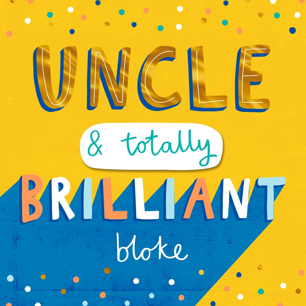 Hallmark - Happy Birthday Uncle – Brilliant Greeting Card