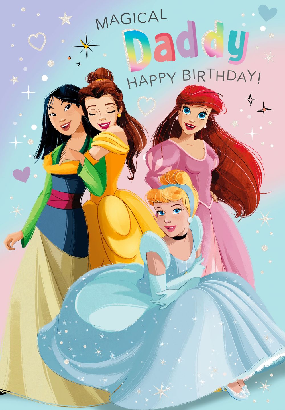 Hallmark - Happy Birthday Daddy Magical Disney Princess Greeting Card