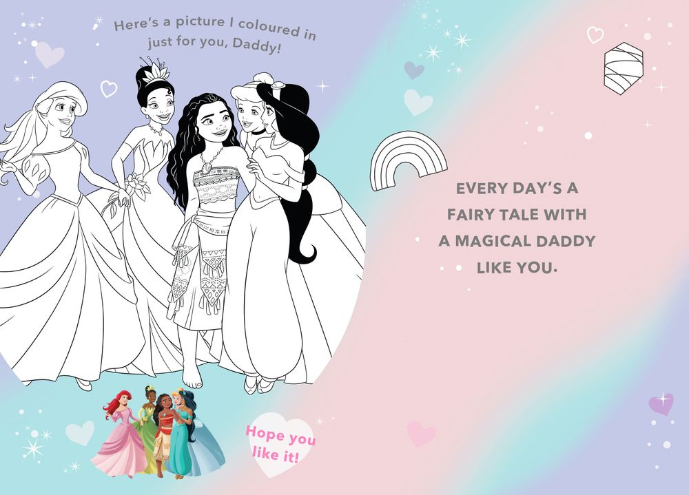 Hallmark - Happy Birthday Daddy Magical Disney Princess Greeting Card