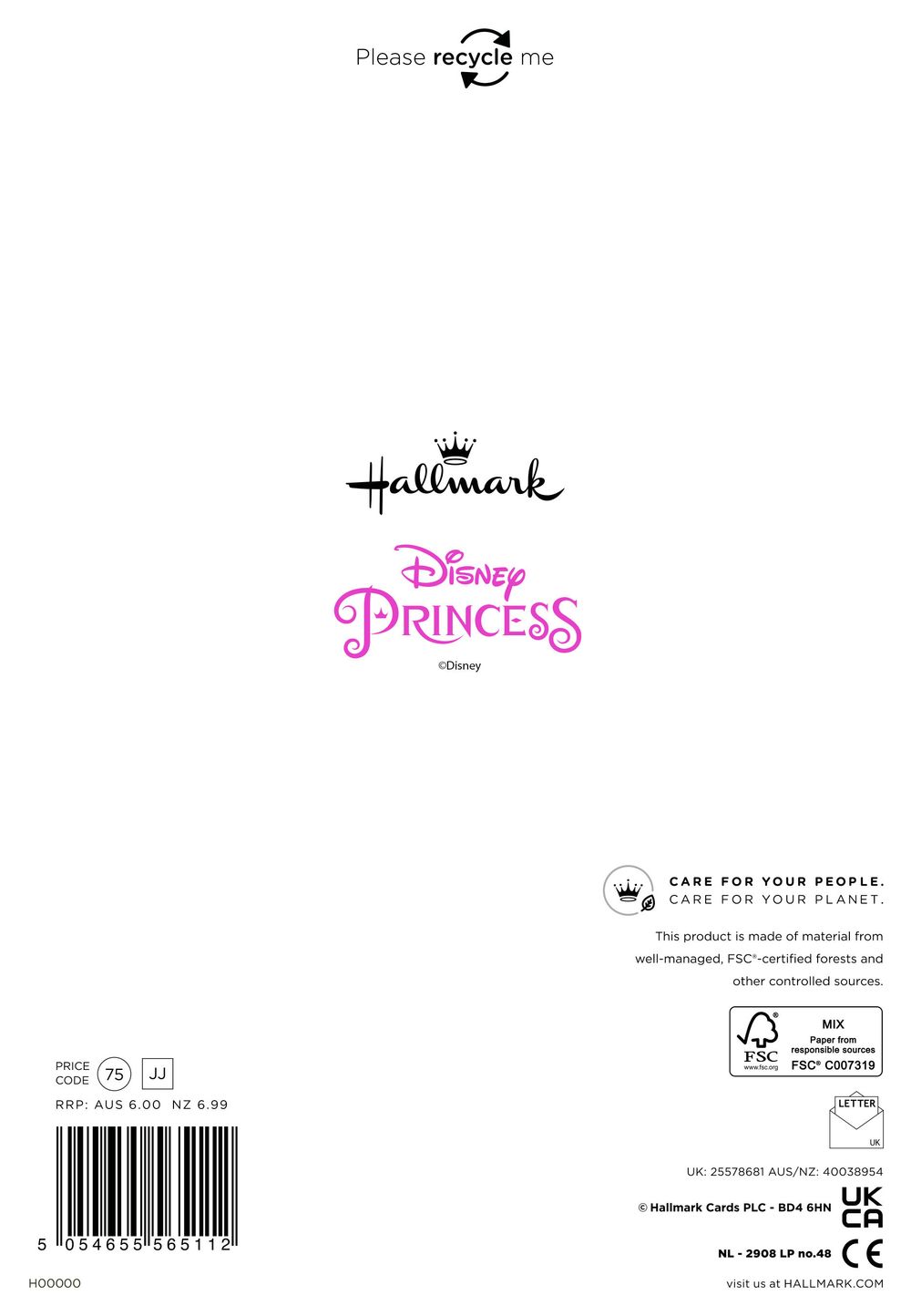 Hallmark - Happy Birthday Daddy Magical Disney Princess Greeting Card