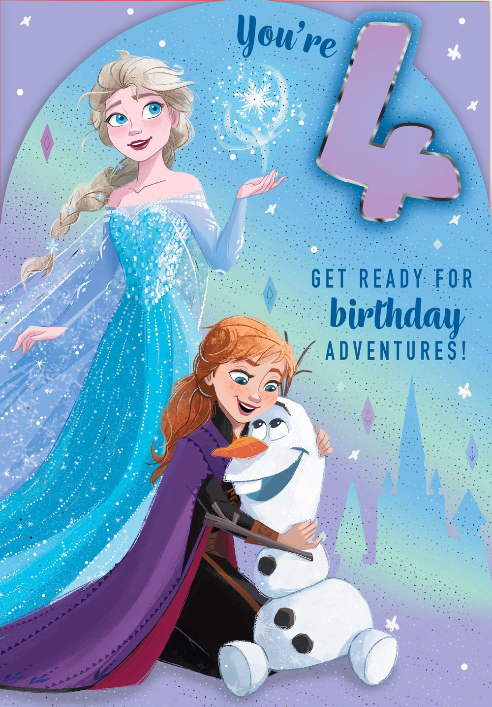 Hallmark - Happy Birthday Age 4 Disney Princess Greeting Card
