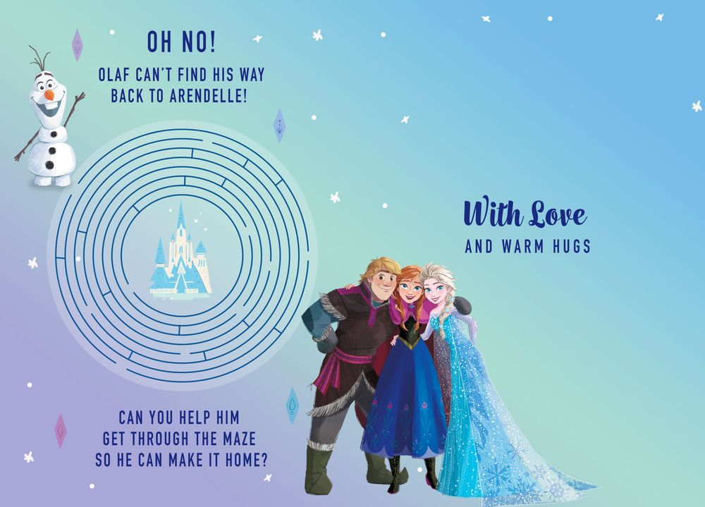 Hallmark - Happy Birthday Sister Spectacular Frozen Greeting Card