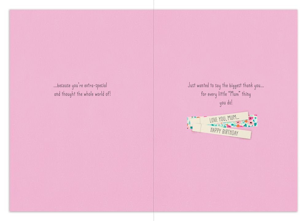 Hallmark - Happy Birthday Mum So Much Love Greeting Card