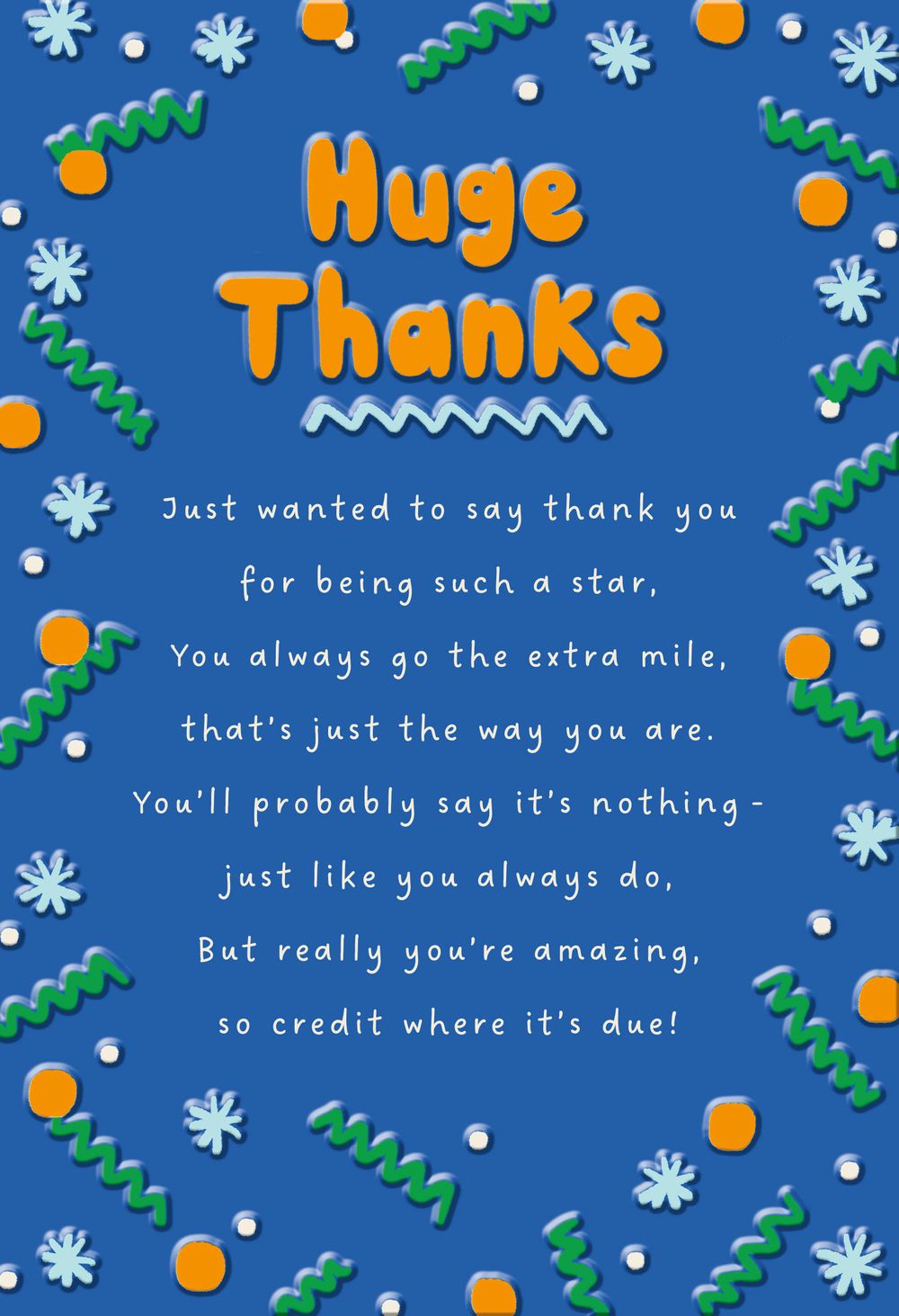 Hallmark - Thank You Greeting Card
