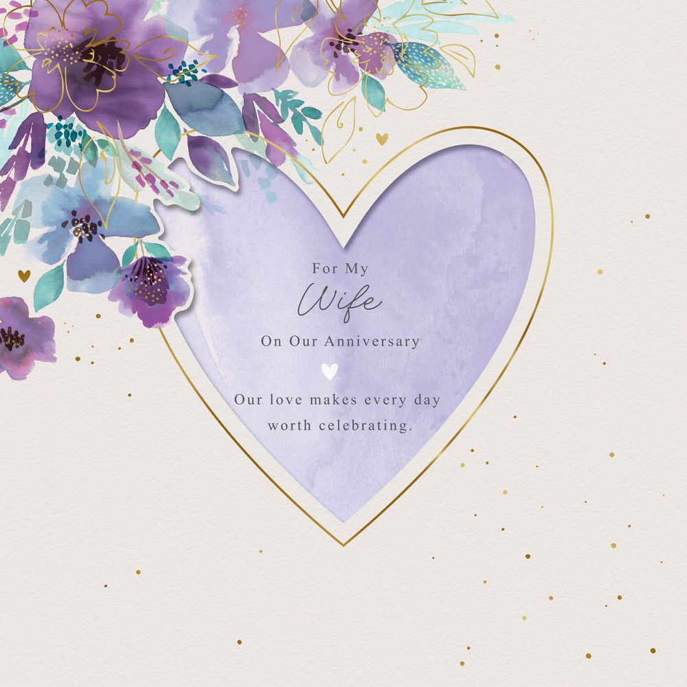 Hallmark - Anniversary For My Wife Greeting Card