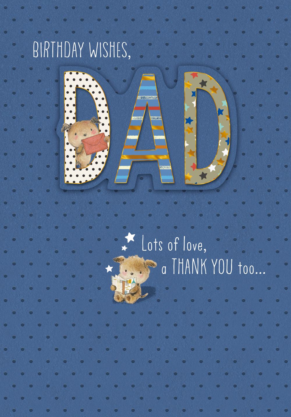 Hallmark - Happy Birthday Dad Lots Of Love Greeting Card