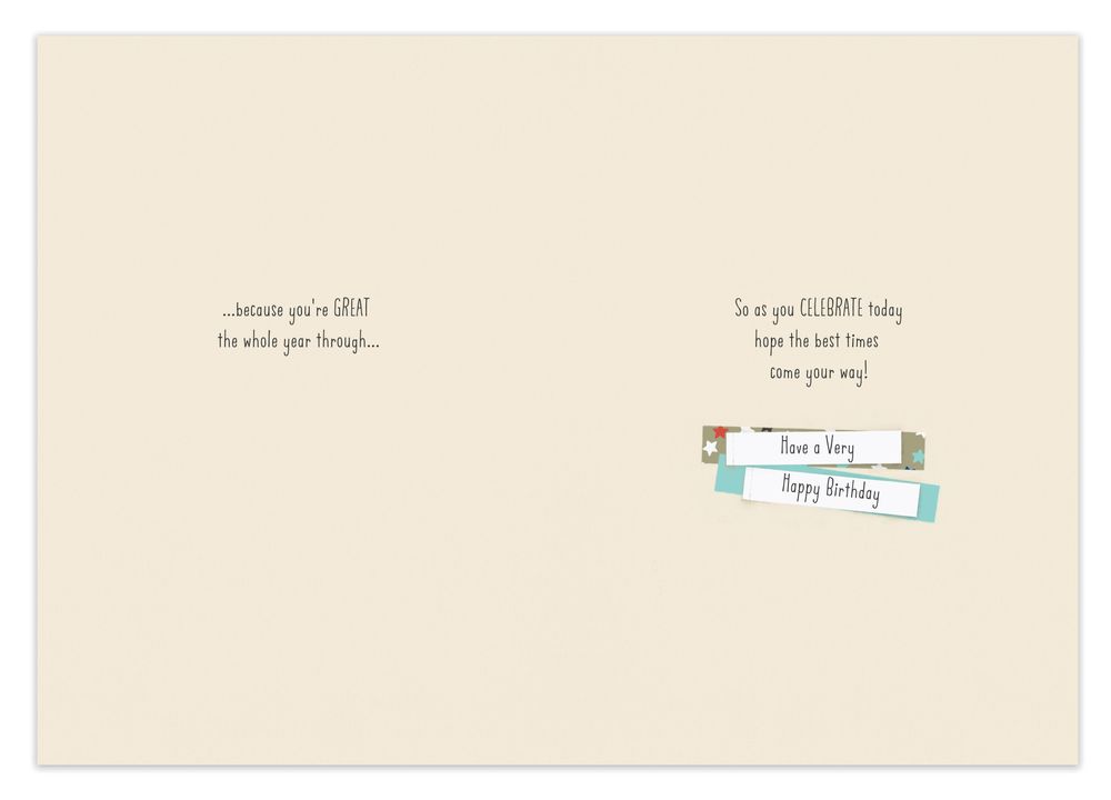 Hallmark - Happy Birthday Dad Lots Of Love Greeting Card