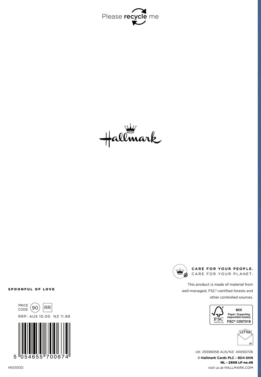 Hallmark - Happy Birthday Dad Lots Of Love Greeting Card