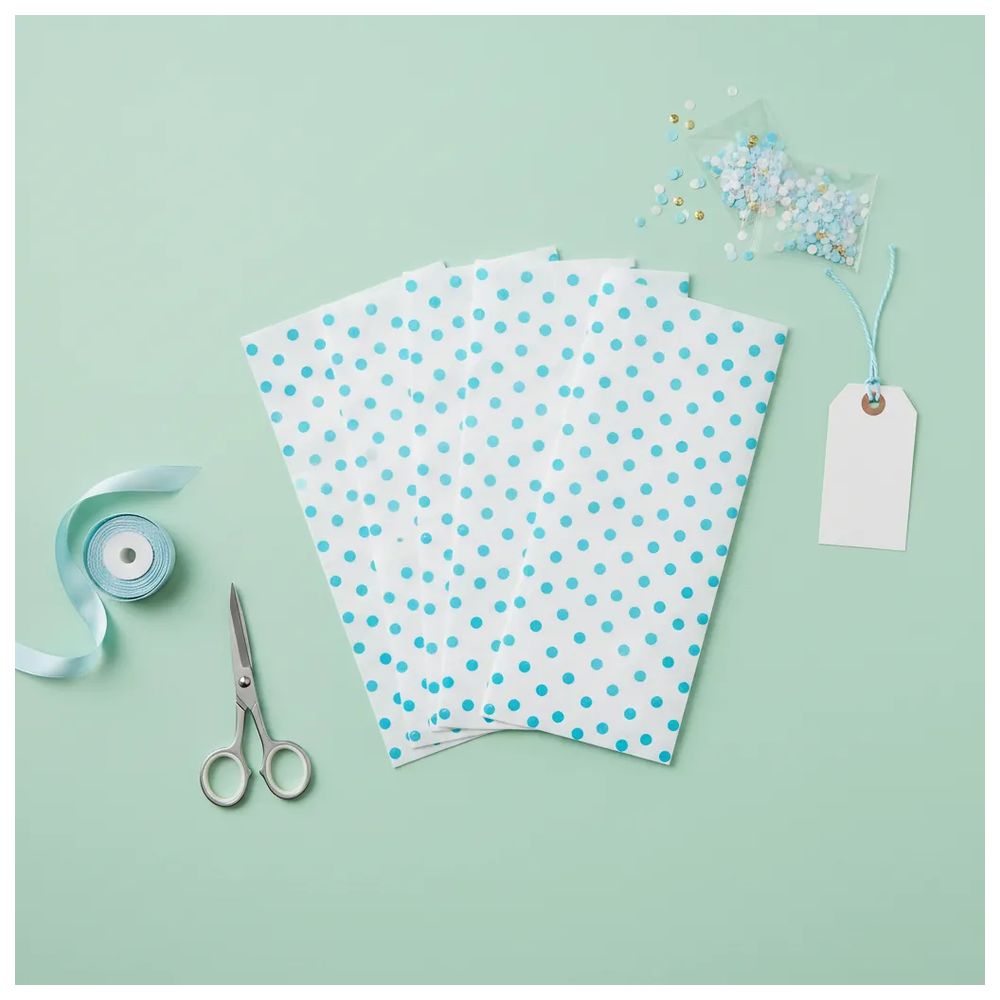 Hallmark - Gift Wrapping Tissue Paper - Aqua Dots - 6 Pc Set