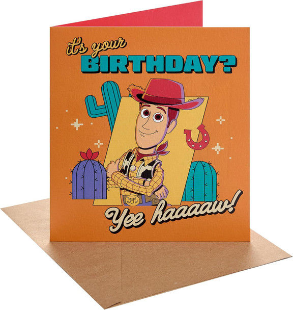 UK Greetings - Toy Story 5 Woody Yee Haaaaw Blank Greeting Card