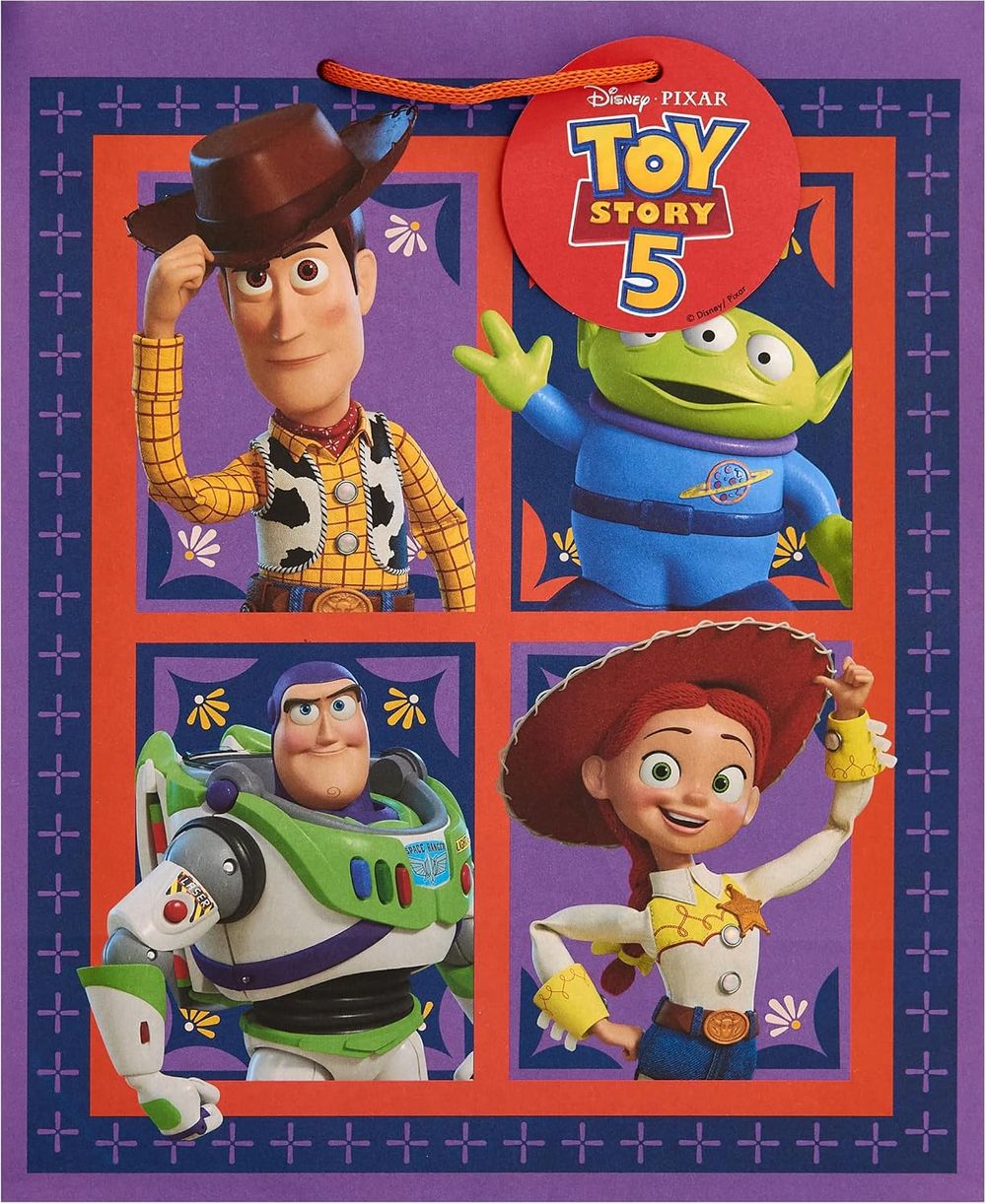 Uk Greetings - Toy Story 5 Gift Bag - Large