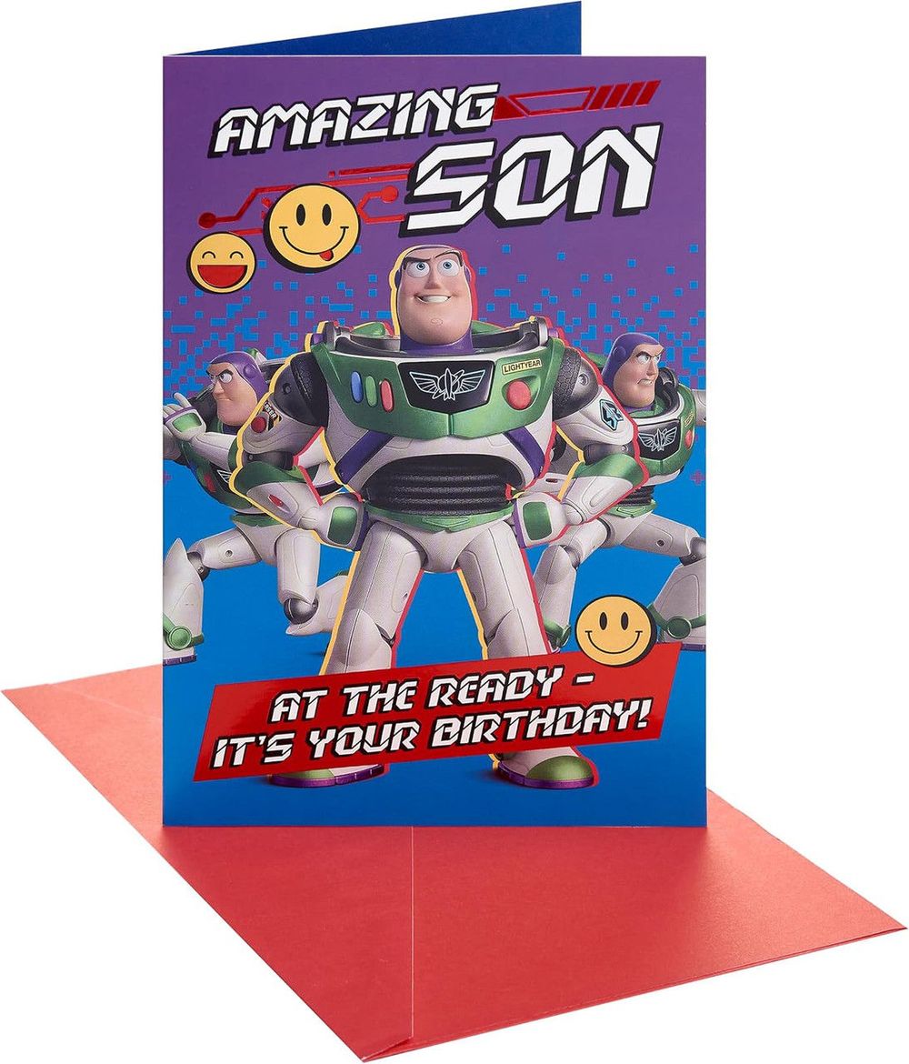 UK Greetings - Toy Story 5 Happy Birthday Son Greeting Card