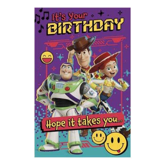 UK Greetings - Toy Story 5 Buzz Lightyear Pop Up Birthday Card