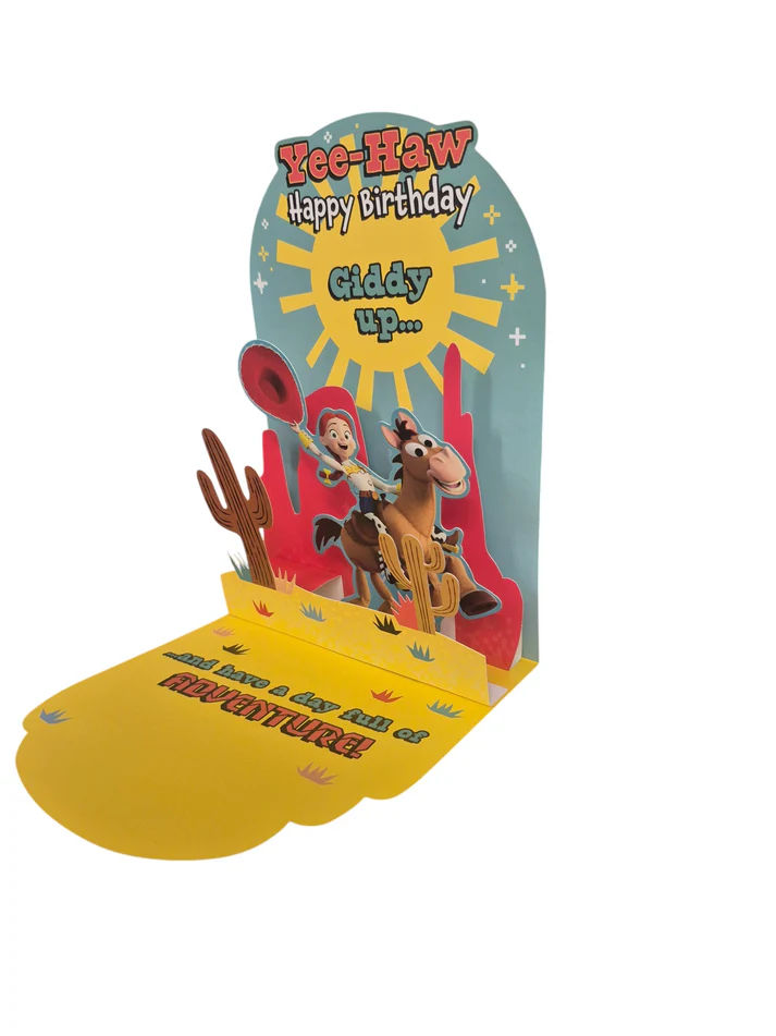 UK Greetings - Toy Story 5 Yee-Haw Pop Up Birthday Card