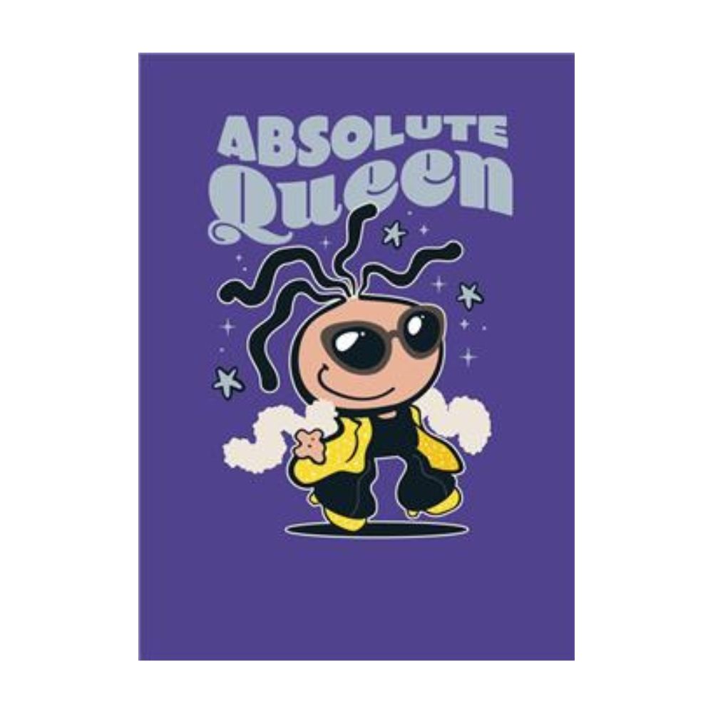 UK Greetings - Bubblegum Blank Absolute Queen Greeting Card