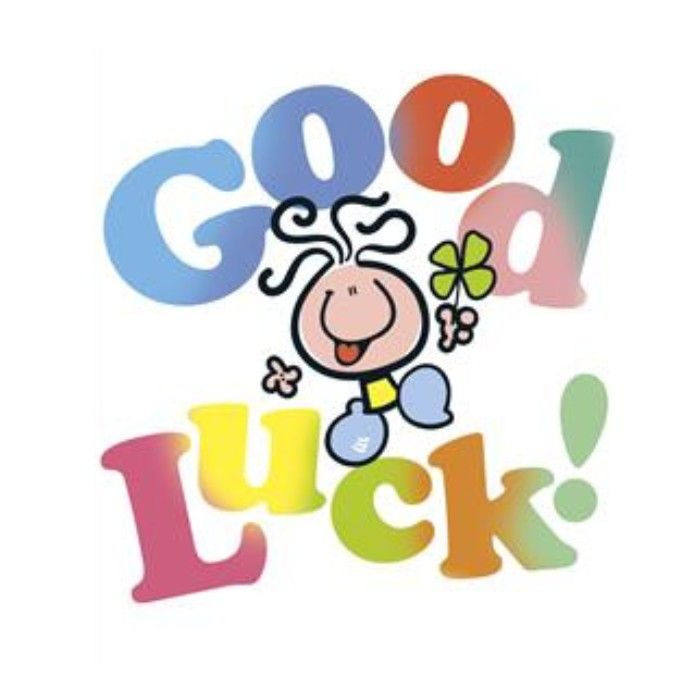 UK Greetings - Bubblegum Blank Big Good Luck Greeting Card