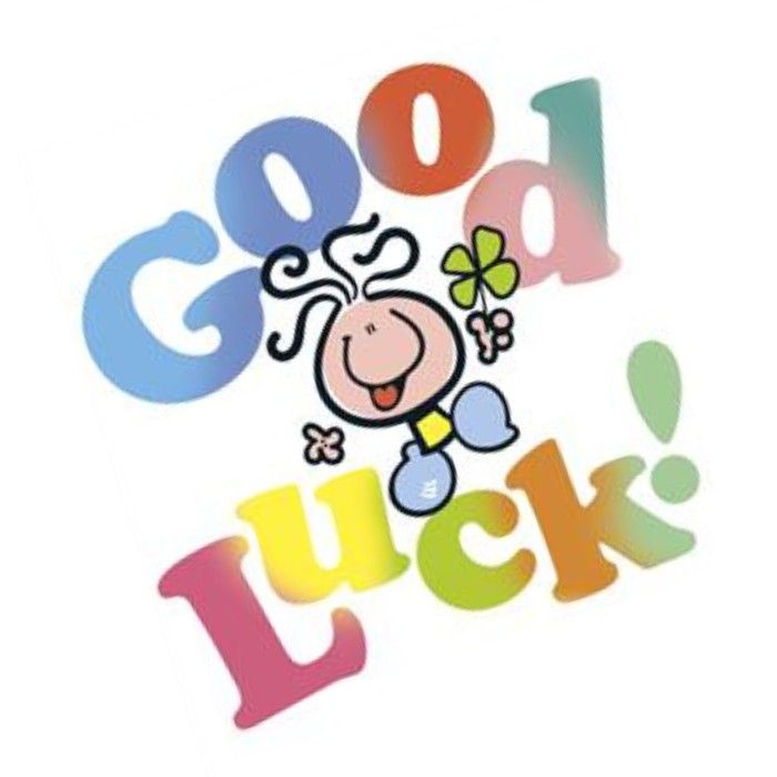 UK Greetings - Bubblegum Blank Big Good Luck Greeting Card