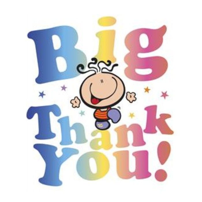 UK Greetings - Bubblegum Blank Big Thank You Greeting Card