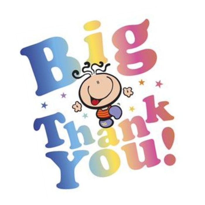 UK Greetings - Bubblegum Blank Big Thank You Greeting Card
