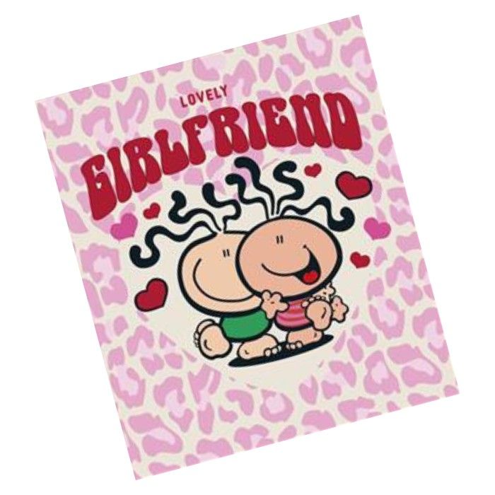 UK Greetings - Bubblegum Happy Birthday Lovely Girlfriend Greeting Card