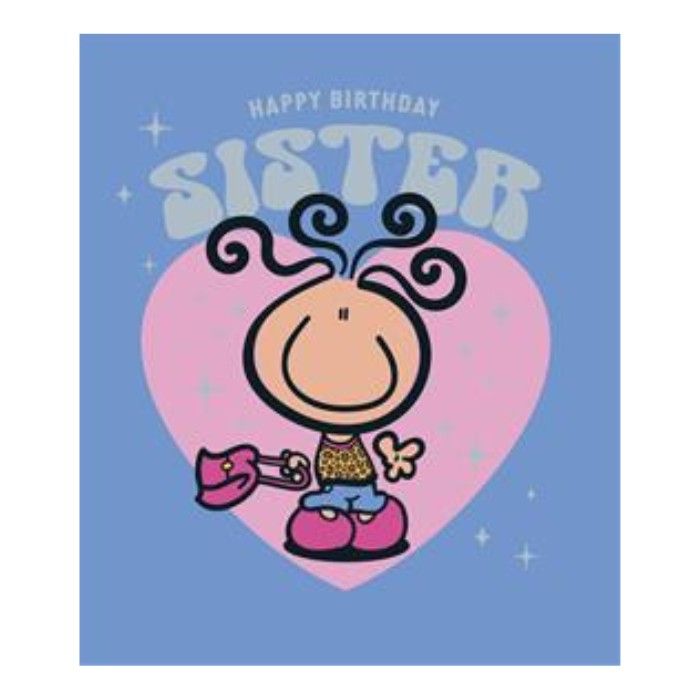 UK Greetings - Bubblegum Happy Birthday Sister Greeting Card