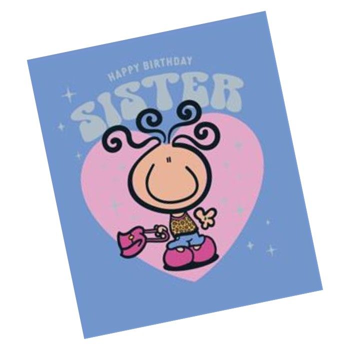 UK Greetings - Bubblegum Happy Birthday Sister Greeting Card