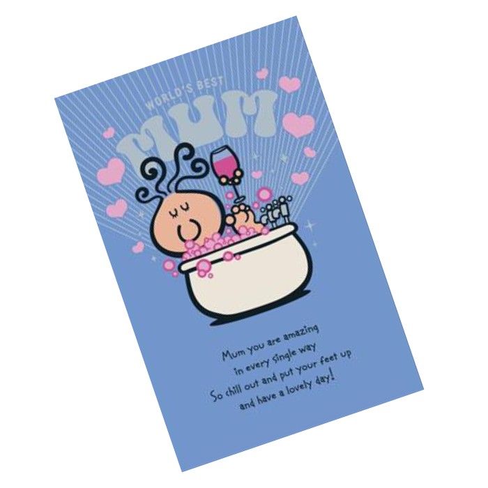 UK Greetings - Bubblegum Happy Birthday World's Best Mom Greeting Card