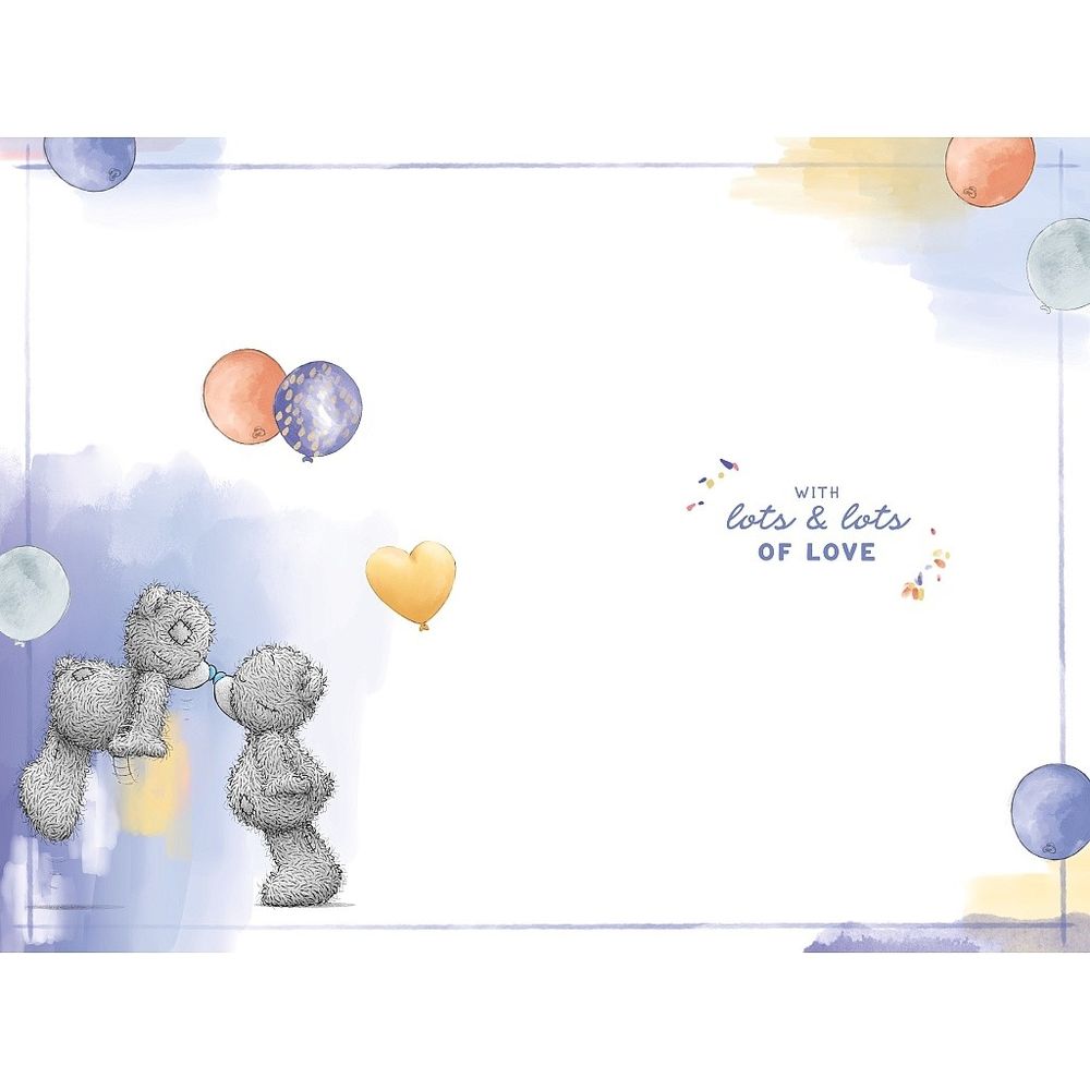 Carte Blanche - For A Wonderful Boyfriend Birthday Greeting Card - Bear With Rose & Card