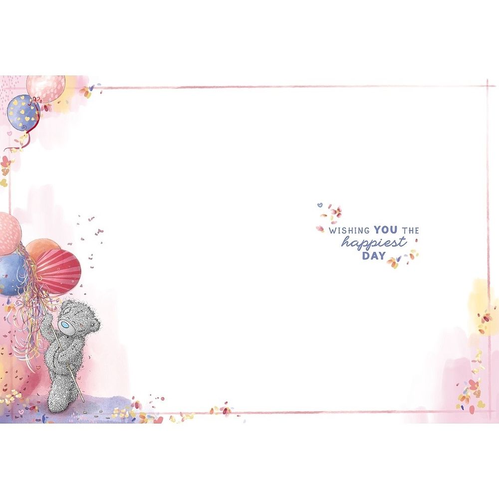 Carte Blanche - It's Your Birthday Greeting Card - Bear Holding A Present
