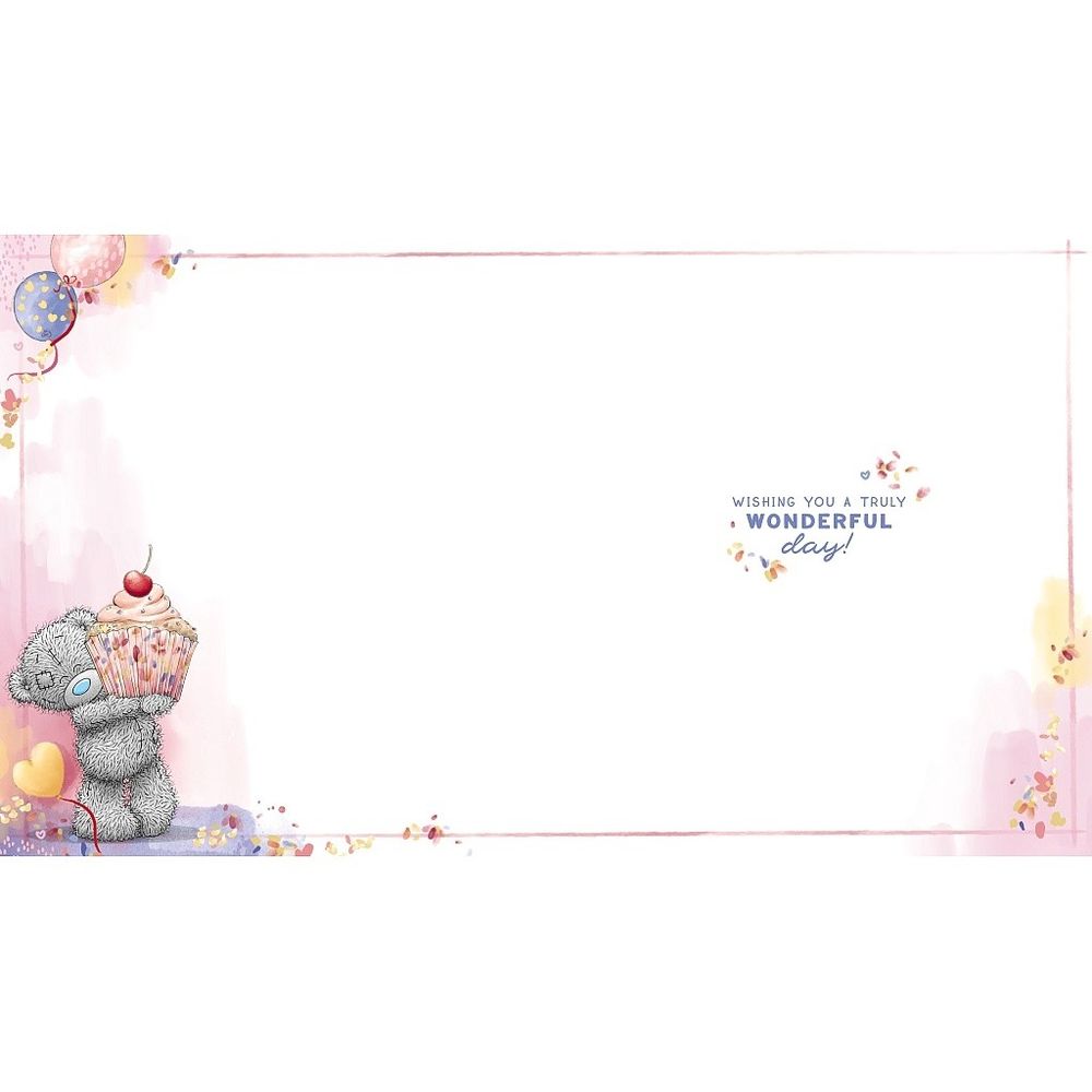 Carte Blanche - Time To Celebrate Your Birthday Greeting Card - Bear Putting Cherry On Cake